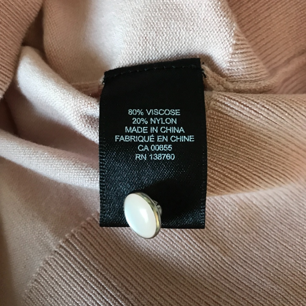 RW&CO -  Pink Mock Neck Light Knit Sweater - S - Picture 7 of 7